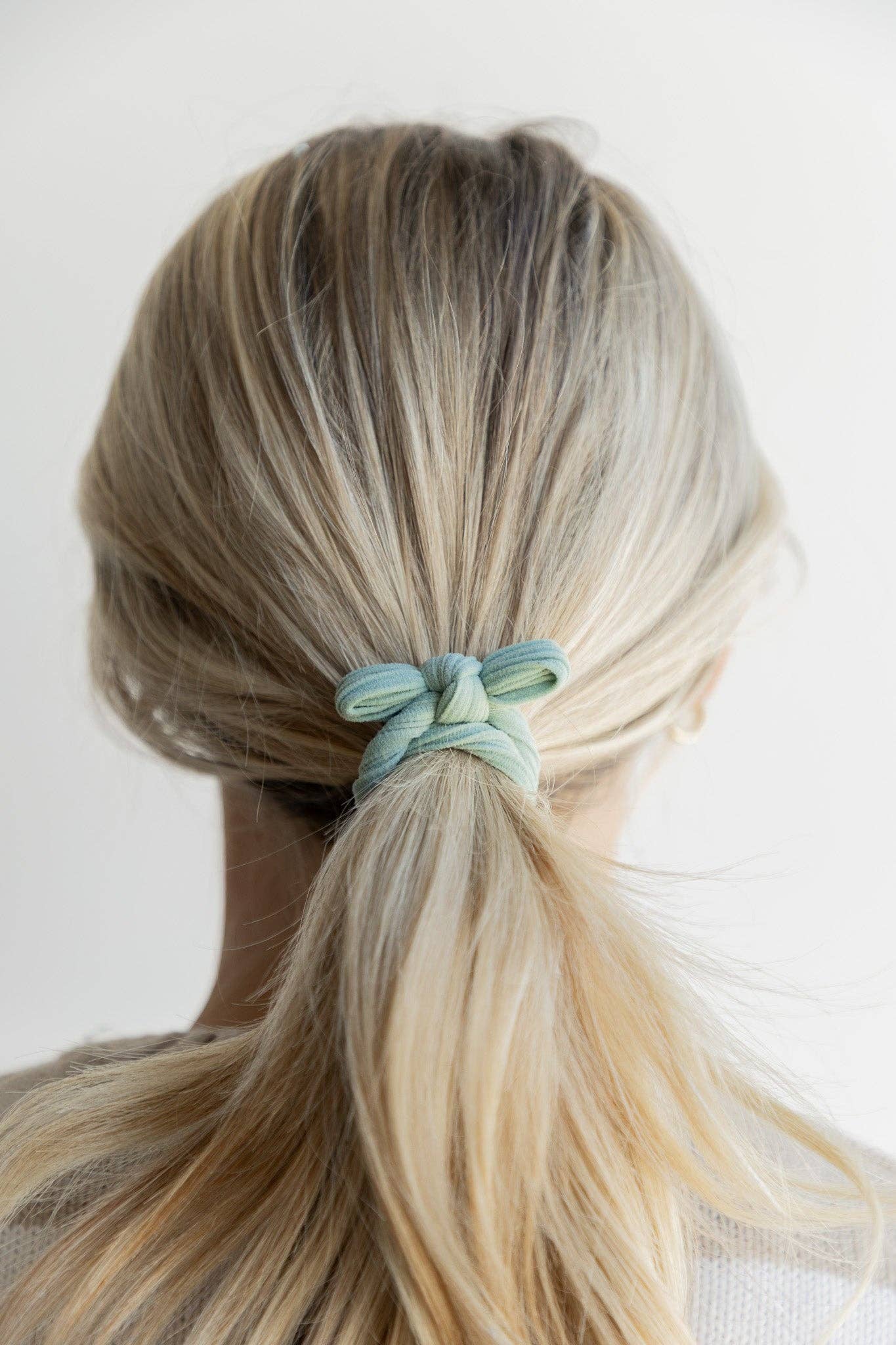 KAXI Nylon Bow Slick Back Hair Ties