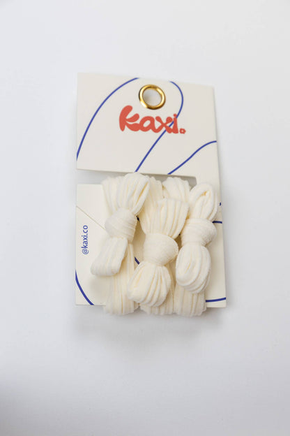 KAXI Nylon Bow Slick Back Hair Ties