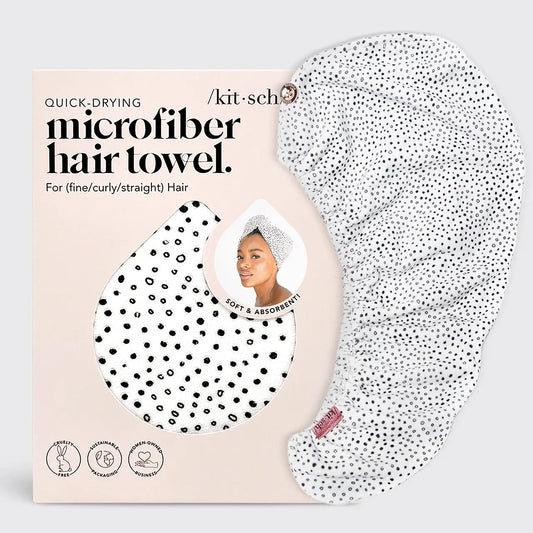 Quick-Dry Hair Towel Turban - Micro Dot